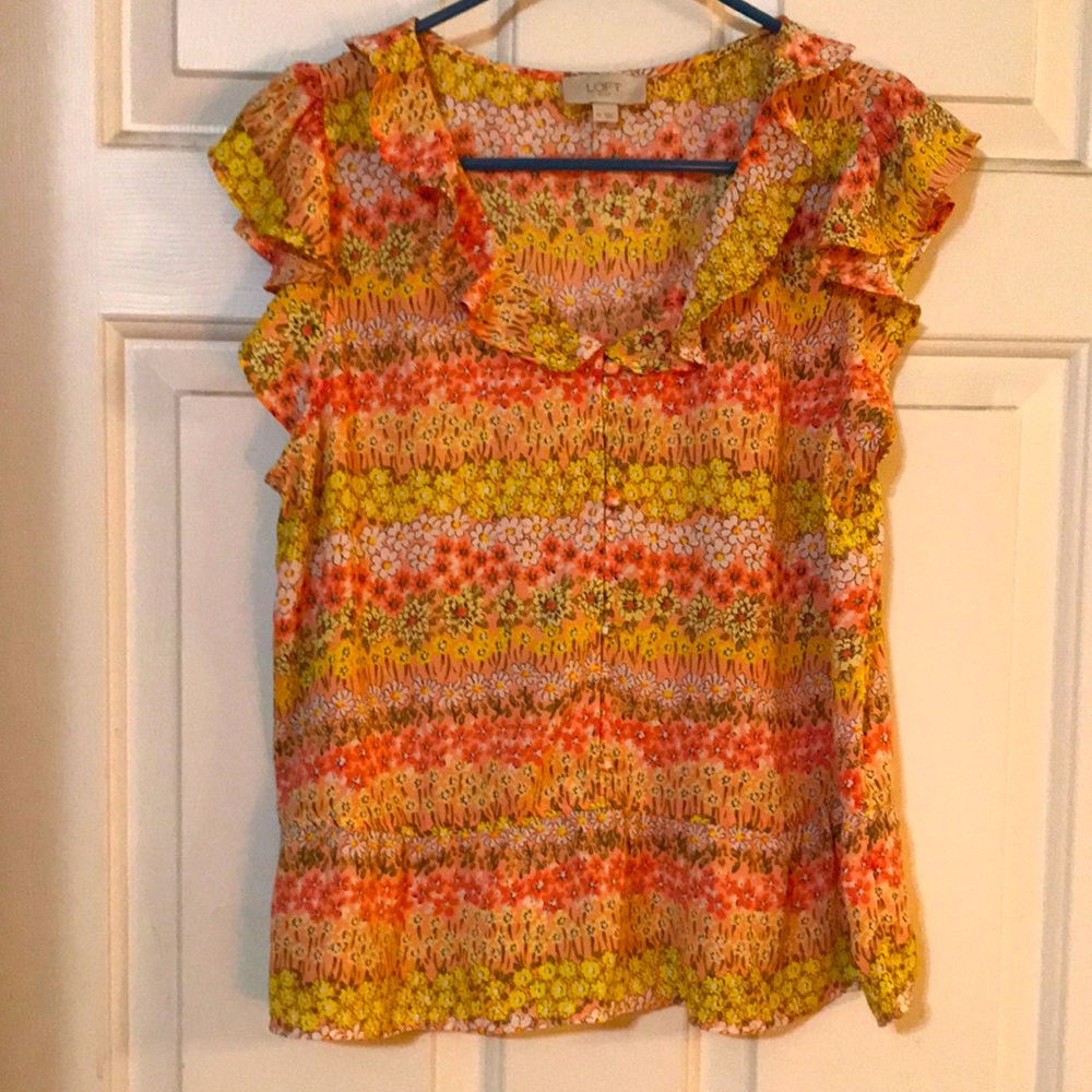 Gauzy top. So cute!